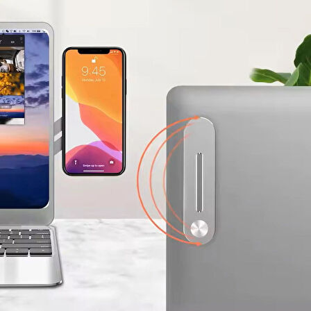 Maxup Laptop Uzatma Standı Çok Fonksiyonlu Braketi Manyetik Emme Cep Telefon Tutucu Bilgisayar