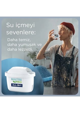 BRITA MAXTRA PRO ALL-IN-1 Yedek Su Arıtma Filtresi, 8’li