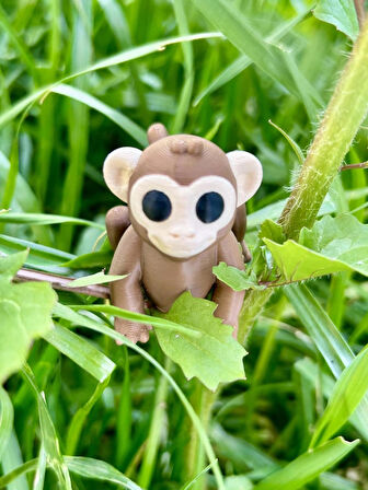  Maymun Oyuncak Zıp Zıp – Muz Peşinde Durmayan Akrobat!🐵🌴🍌🐒 - 3D Hareketli Organik Model - Orta Boy