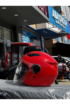 GÜNEŞ VİZÖRLÜ MOTOSİKLET KASKI - MEVZUATA UYGUN