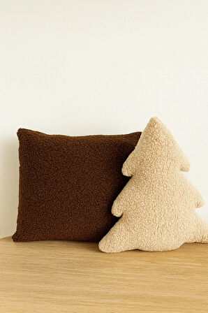 TEDDY DEKORATİF ÇAM AĞACI YASTIK VE İÇ DOLGULU KIRLENT