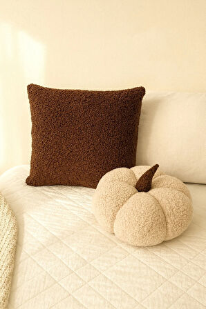 TEDDY DEKORATİF BALKABAĞI YASTIK ve İÇ DOLGULU KIRLENT