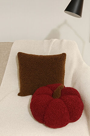 TEDDY DEKORATİF BALKABAĞI YASTIK ve İÇ DOLGULU KIRLENT