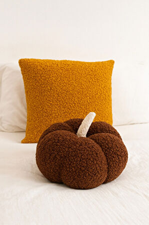 TEDDY DEKORATİF BALKABAĞI YASTIK ve İÇ DOLGULU KIRLENT