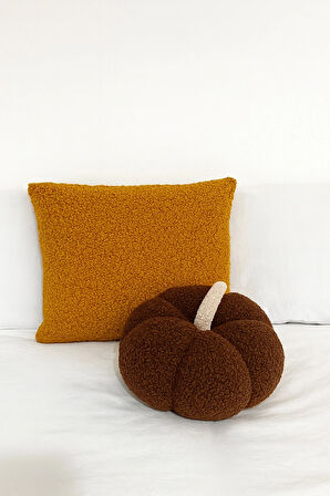 TEDDY DEKORATİF BALKABAĞI YASTIK ve İÇ DOLGULU KIRLENT