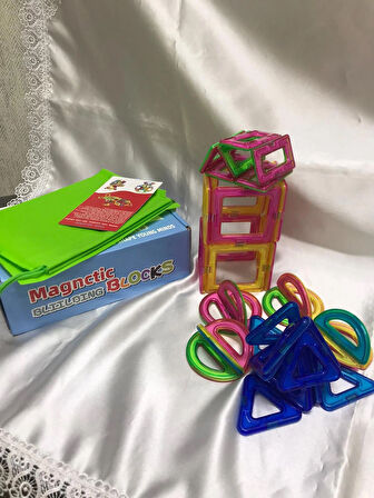 Manyetik Blok 40 Parçalı Eğitici Oyuncak