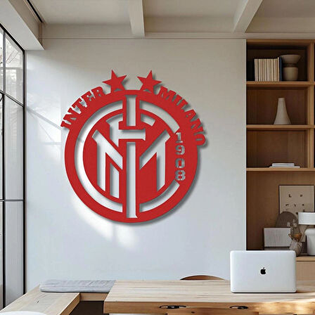 Kırmızı Inter dekoratif dekor tablo 