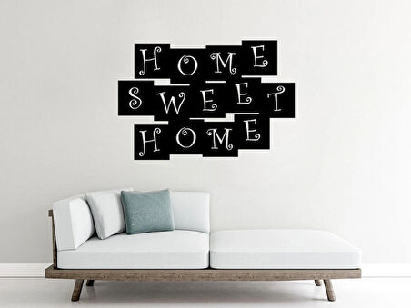Home Sweet Home modern tasarımlı Dekoratif dekor tablo 