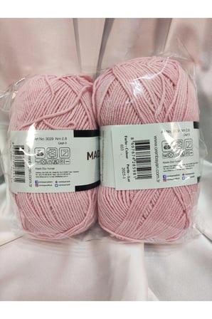 MADAME COTTON Pembe El Örgü İpi (2 Adet)- (Amigurumi İpi) - Renk: 033