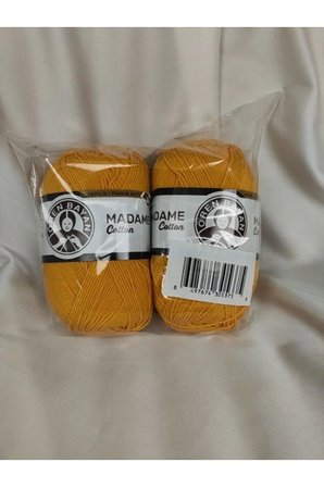 MADAME COTTON Koyu Sarı El Örgü İpi (2 Adet)- (Amigurumi İpi) - Renk: 139
