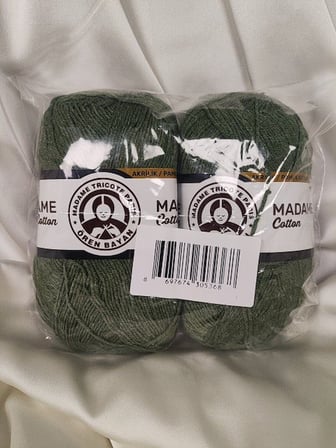 MADAME COTTON Yosun Yeşili El Örgü İpi (2 Adet)- (Amigurumi İpi) - Renk: 054