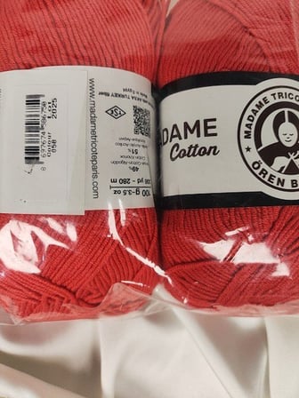 MADAME COTTON Kiraz Çiçeği El Örgü İpi (2 Adet)- (Amigurumi İpi) - Renk: 058