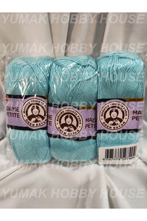 MADAME PETİTE AntiPilling Turkuaz El Örgü İpi (3 Adet) (Amigurumi İpi) - Renk: 131