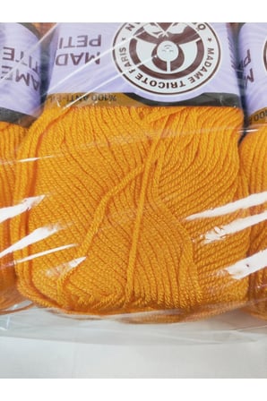 MADAME PETİTE AntiPilling Koyu Sarı El Örgü İpi (3 Adet) (Amigurumi İpi) - Renk: 139