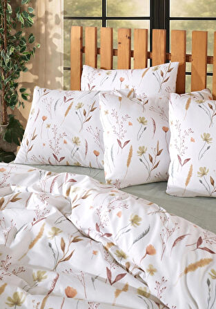 Eflora Tek Kişilik Lastikli Çarşaflı Nevresim Takımı