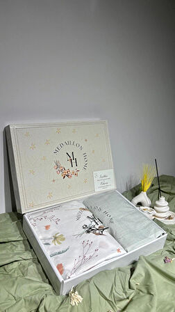 Eflora Tek Kişilik Lastikli Çarşaflı Nevresim Takımı