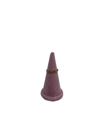 Süet Kumaş Pembe Renk 7 Cm Yüzük Sergileme Aksesuar