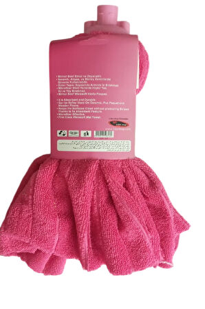 Mega Soft XL Mikrofiber Paspas Büyük Boy Yedek Ucu ve Ahşap Sapı Takım