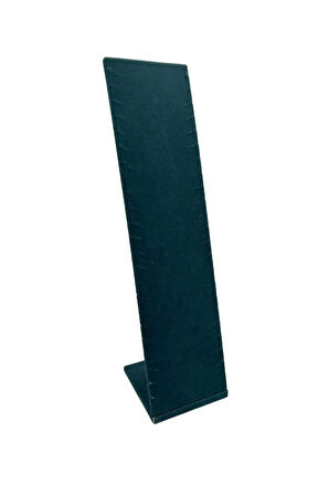 Moscow Model Süet Kumaş Haki Yeşil Renk 40/10 Cm Ayaklı Takı Sergileme Standı
