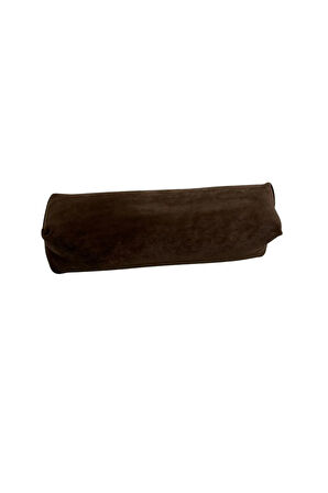 Süet Kumaş Kahve Renk 20 Cm Rulo Takı Yastığı