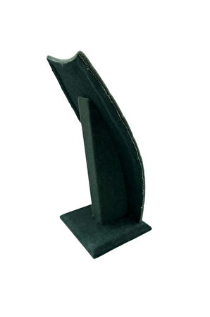 Dubai Model Süet Kumaş Yeşil Renk 25/12 Cm Kolye - Zincir Ayaklı Stand