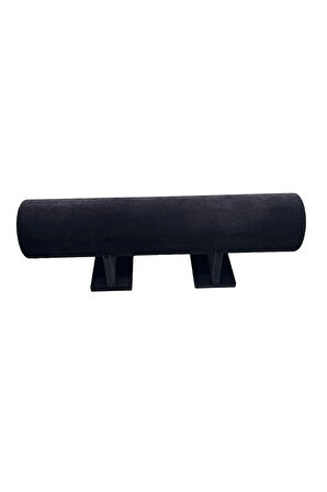 Büyük Boy Süet Kumaş Siyah Renk 50 cm Ayaklı Taç Standı