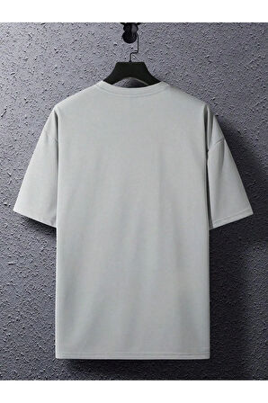 Unisex Beautiful New York Baskılı Oversize Boyamalı  Tişört