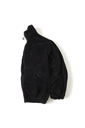 Erkek Pelüş Ceket Kalın Oversize Fermuarlı