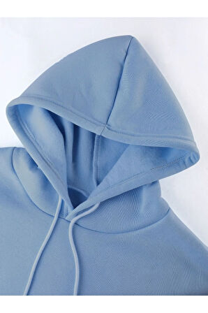 Unisex Kadın/Erkek BROOKLYN Renkli Özel Baskılı Pamuklu Oversize Kapüşonlu Sweatshirt