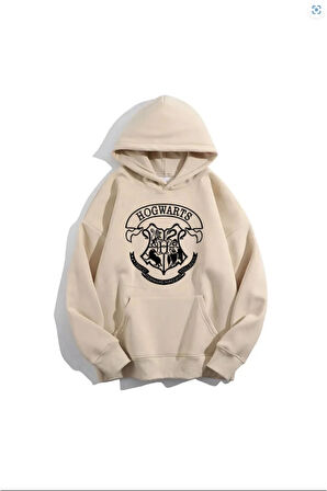 Harry Potter Hogwarts Baskılı Sweatshirt Üç İplik
