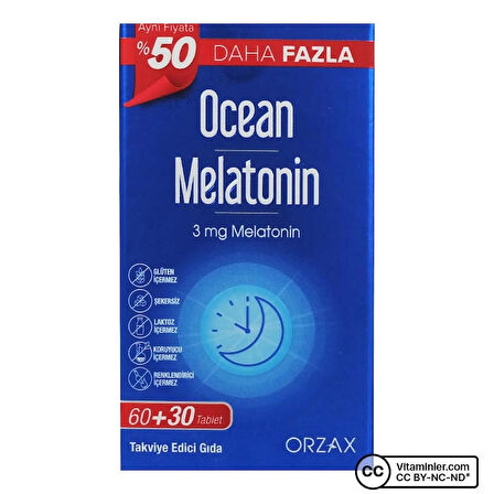 Ocean Melatonin 3 Mg 90 Tablet