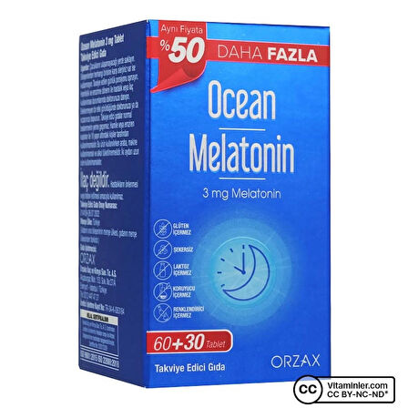 Ocean Melatonin 3 Mg 90 Tablet