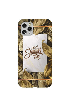 Iphone 11 Pro Max Lila Renkli Silikon Telefon Kilifi - Sweet Summer