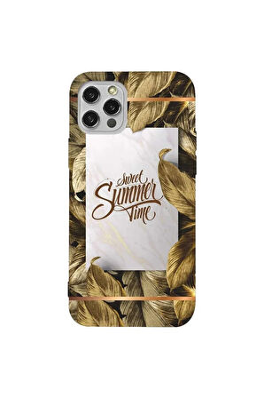Iphone 13 Pro Max Turuncu Renkli Silikon Telefon Kilifi - Sweet Summer