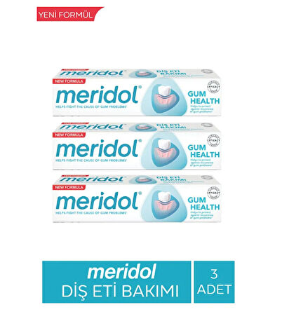 Meridol Hassas Diş Eti Bakımı Diş Macunu 3 x 75 ML