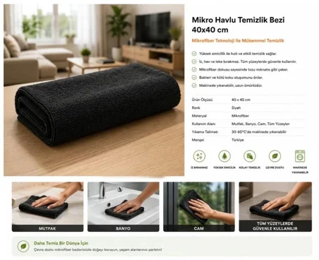 5 Adet Mikro Lüks Oto Kurulama ve Silme Bezi