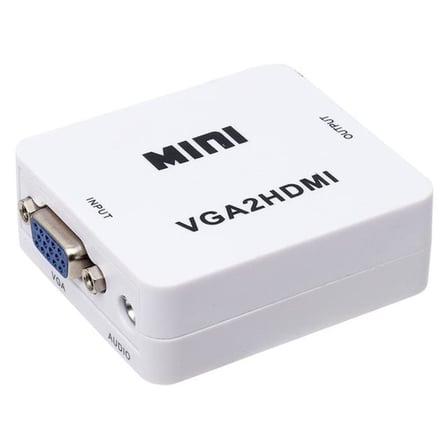 Powermaster PM-18698 VGA To HDMI Ses Girişli Mini Model Dönüştürücü
