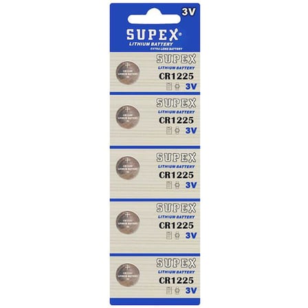 Supex CR1225 3 Volt Lityum Pil 5'li Paket