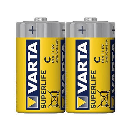 Varta Superlife Çinko Orta C Boy Pil (24'lü Paket)