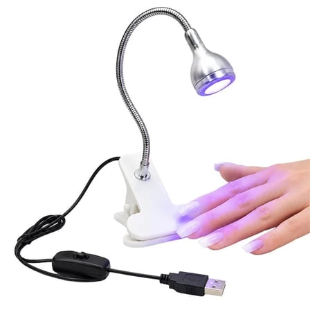 PowerMaster PM-20042 UV Protez Tırnak Yapıştırma Para Kontrol USB Masa Lambası Anahtarlı