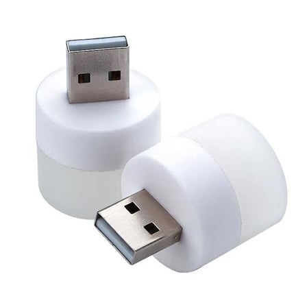 PowerMaster PM-20919 PowerBank İçin Taşınabilir USB Beyaz Led Gece Lambası