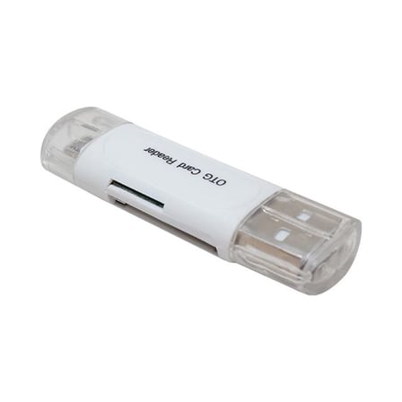 Powermaster PM-2426 Beyaz USB To Micro USB + Kart Okuyucu Otg Çevirici