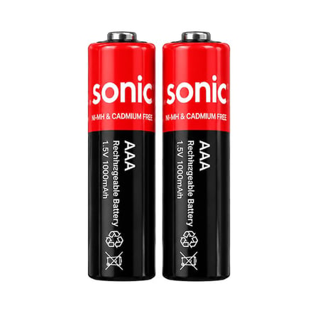 Asonic PL400 İnce 1.5V 400 mAh-750 Mvh Type-C Şarjlı 2'li AAA Pil
