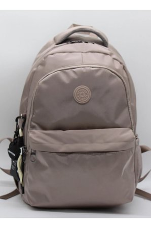 2200 Su Geçirmez Kumaş Okul Çantası Unisex Okul Sırt Çantası Açık Vizon