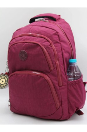Su Geçirmez Kumaş Unixes Bordo Sırt Okul Çantası 2100