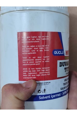 1 Kg Sıvı Hazır Şeffaf Duvar Kağıdı Yapıştırıcısı Tutkalı Vinil Tekstil Kağıtları Sentetik Polimer
