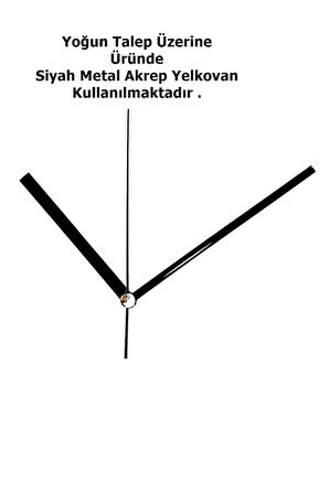 Massive Siyah Orta Boy (37X55CM) - Camlı Modern Sarkaçlı Metal Duvar Saati