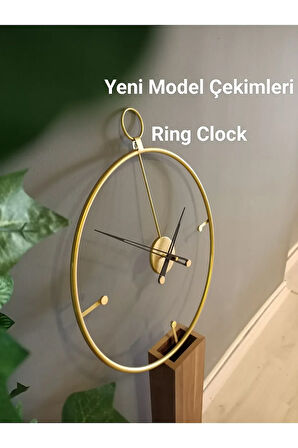 Ring Clock (50X60CM)-metal Minimalist Metal Duvar Saati