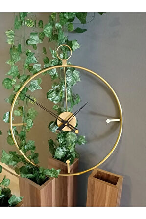 Ring Clock (50X60CM)-metal Minimalist Metal Duvar Saati
