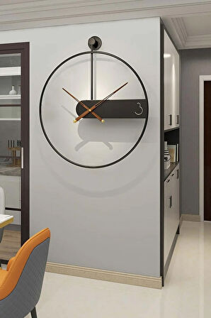 Xxl - Felicity Clock 60 Cm Modern Dekoratif Metal (MOBİLYA) Duvar Saati